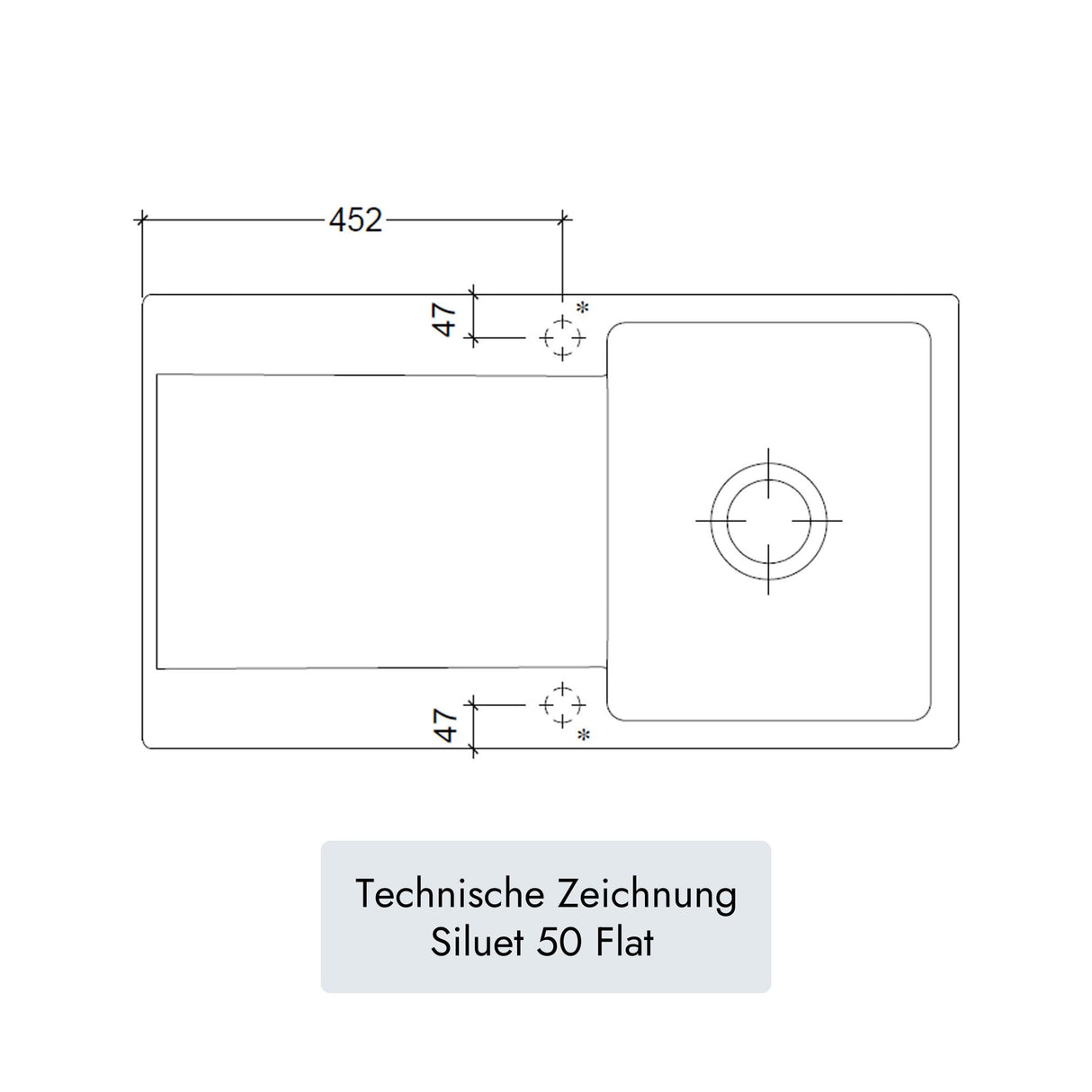 Villeroy & Boch Siluet 50 Flat