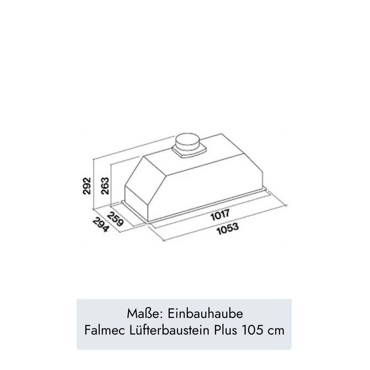 Falmec Lüfterbaustein Plus