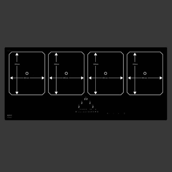 Novy Pro 1777 Intelligentes Induktions-Kochfeld