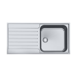 Franke Argos AGX 211-100 Einbauspüle aus Edelstahl mit einem Becken und Abtropfbereich