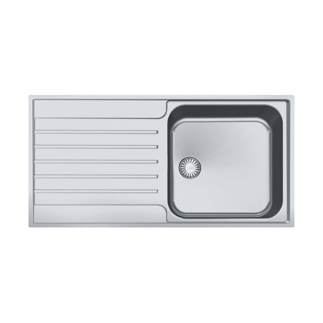 Franke Argos AGX 211-100 Einbauspüle aus Edelstahl mit einem Becken und Abtropfbereich