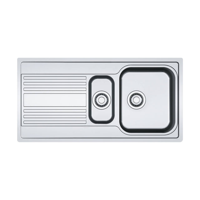 Franke Rapid RPX 251-100 Edelstahlspüle mit 1,5 Becken und reversibler Abtropffläche