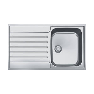Franke Argos AGX 211-86 Einbauspüle aus Edelstahl mit einem Becken und Abtropfbereich