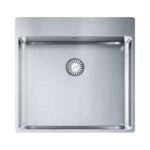 Detailansicht Franke Box BXX 210-50 A mit gebürsteter Edelstahloberfläche