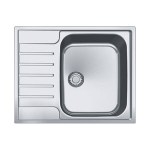 Franke Argos AGX 211-62 Edelstahlspüle mit einem Becken und reversibler Abtropffläche