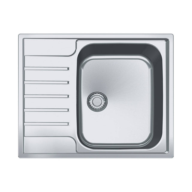 Franke Argos AGX 211-62 Edelstahlspüle mit einem Becken und reversibler Abtropffläche