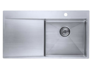 Lavabo 900 soft Becken rechts Edelstahlspüle