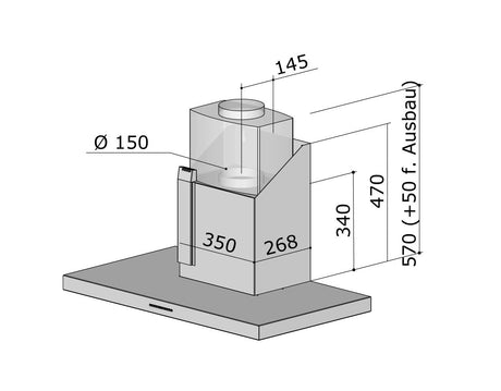 Berbel Smartline BWH 90 ST Wandhaube
