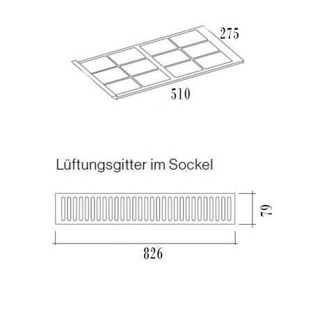 Berbel Luftaustrittsgitter 2er Set