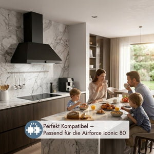Airforce Kamin schwarz (Passend für die Iconic 80)