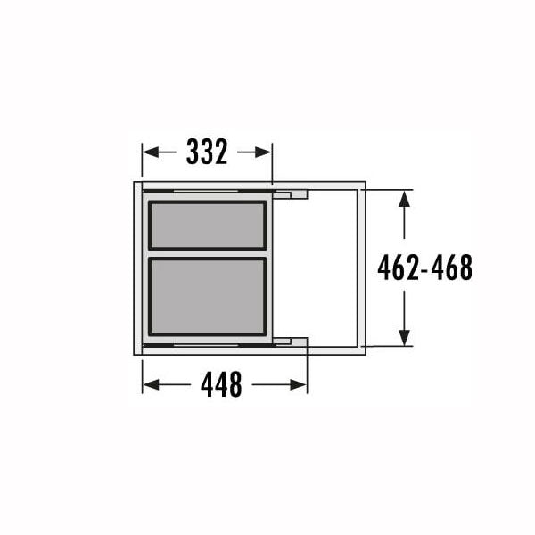 Hailo Cargo Soft Short 50 mit 20 + 14 Liter