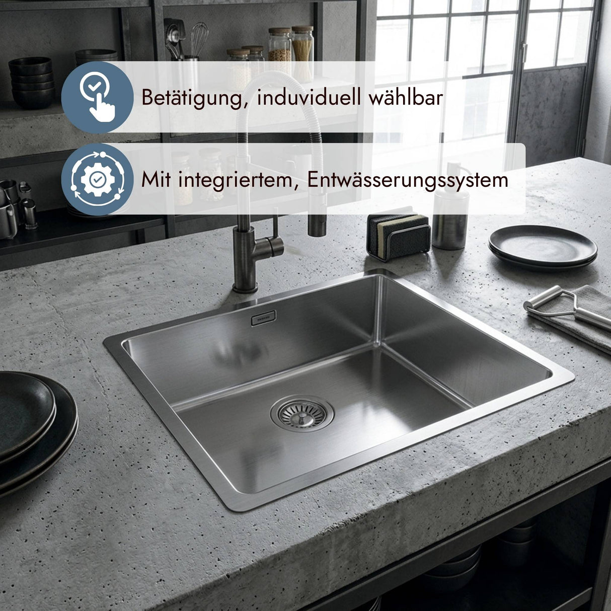Franke Edelstahlspüle Box BXX 210/110-45 ohne Abtropffläche für moderne Küchenplanung