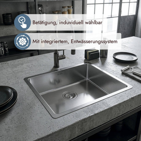 Franke Edelstahlspüle Box BXX 210/110-45 ohne Abtropffläche für moderne Küchenplanung