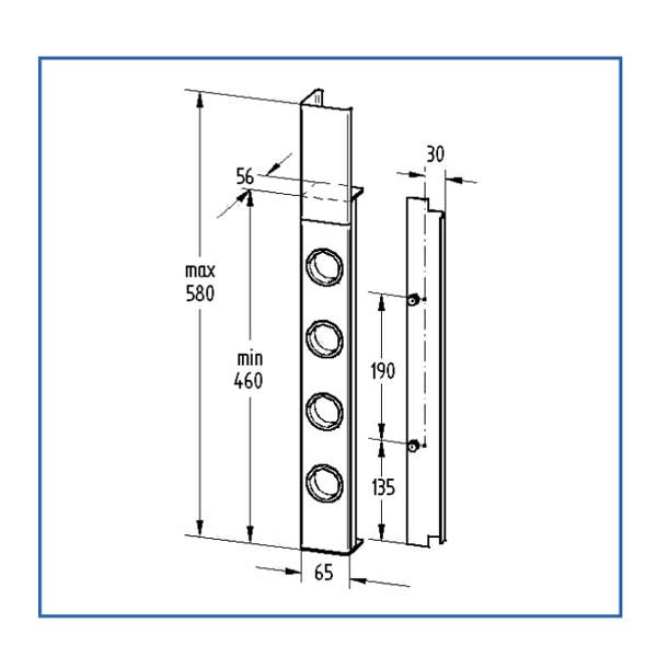 Thebo Cape 4-fach Küchensteckdose mit USB
