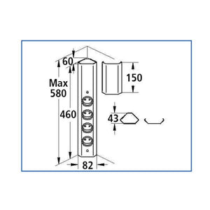 Wand und Eck-Steckdose Boda