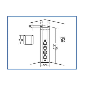 Thebo Tolme 3-fach Steckdose mit und ohne USB
