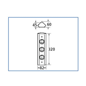 Wand und Eck-Steckdose Boda