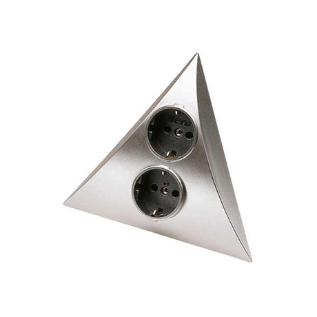 Omega 2-fach Eck-Steckdose