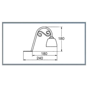 LED-Landhausleuchte Castel