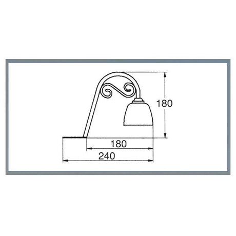 LED-Landhausleuchte Castel