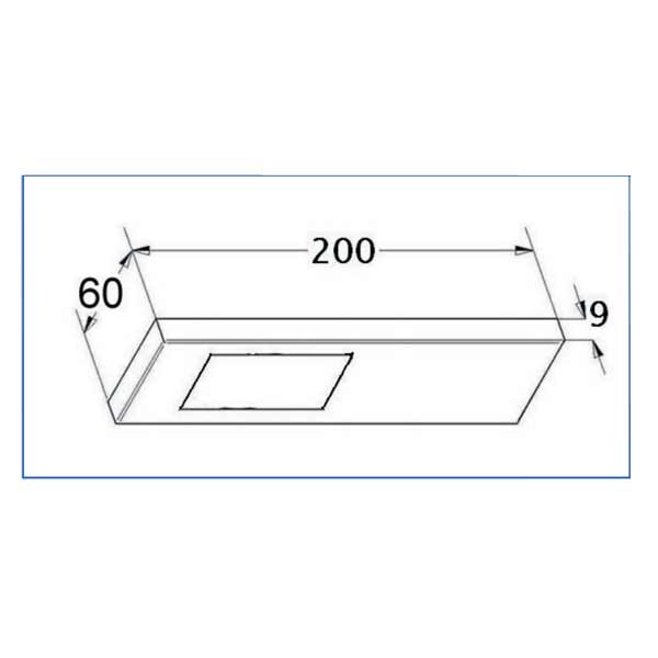 LED-Unterbauleuchte Torro sehr flach Edelstahl