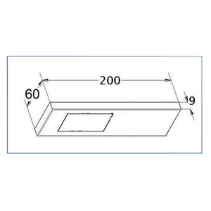 LED-Unterbauleuchte Torro sehr flach Edelstahl