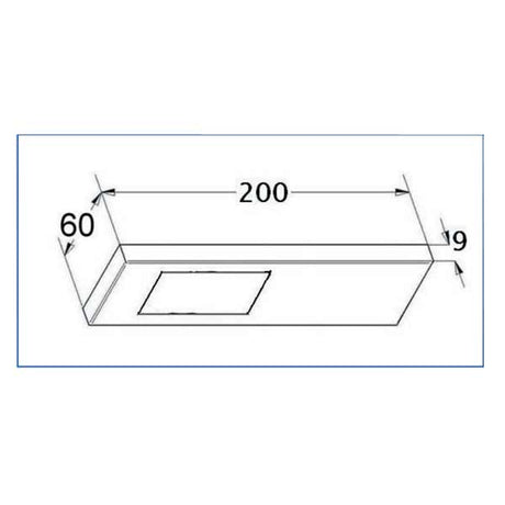 LED-Unterbauleuchte Torro sehr flach Edelstahl
