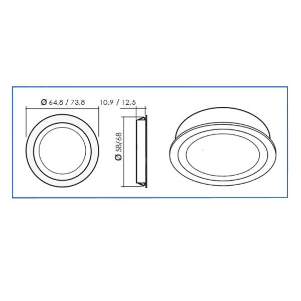 LED Farbwechselleuchte Chip 58 Emotion 
