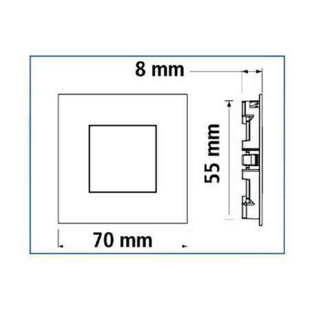 LED Sockelleuchte Karo