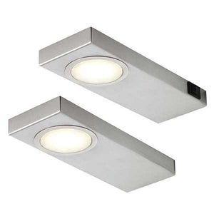 LED-Unterbauleuchte Quadra Sun aus Edelstahl