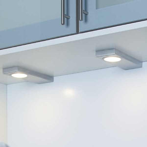 LED-Unterbauleuchte Quadra Sun aus Edelstahl