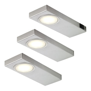 LED-Unterbauleuchte Quadra Sun aus Edelstahl