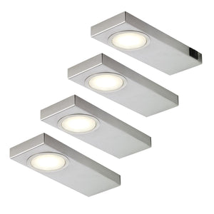 LED-Unterbauleuchte Quadra Sun aus Edelstahl