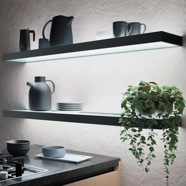 LED Glasbodenleuchte Teo mit Wippschalter