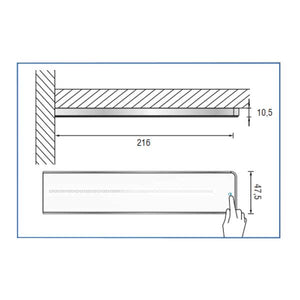 LED Leuchte KEY Screen Set mit Touchschalter