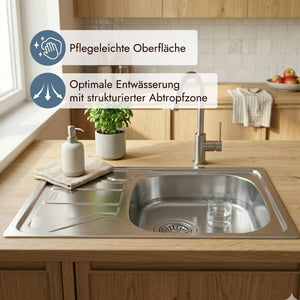 Franke FLN 611-62/44 Spüle ohne Armaturenlochbohrung für individuelle Küchenplanung