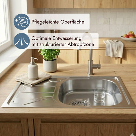 Franke FLN 611-62/44 Spüle ohne Armaturenlochbohrung für individuelle Küchenplanung