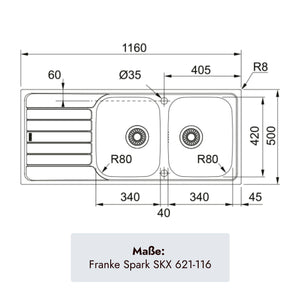 Franke Spark SKX 621-116 Spüle