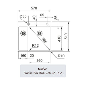 Franke Box BXX 260-36-16A