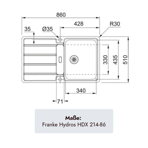 Franke Hydros HDX 214-86
