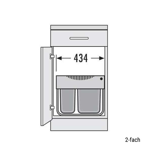 Hailo Raumspar-Tandem-S 12 + 18 Liter 