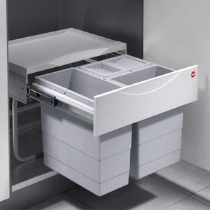 Hailo Raumspar-Tandem-S 2 x 8 + 1 x 12 Liter