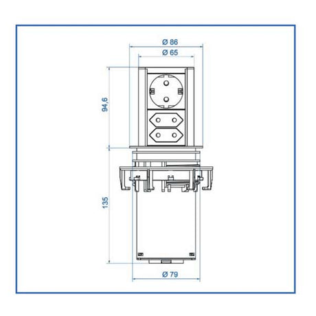 Bachmann Elevator Steckdose 