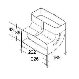 Rohrbogen 90° senkrecht