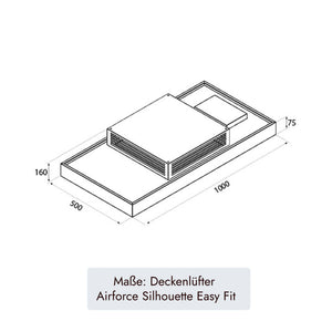 Airforce Silhouette U Easy Fit Deckenlüfter