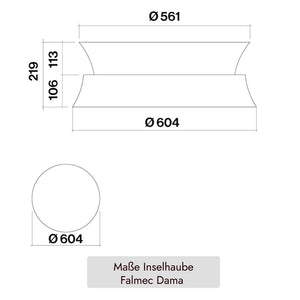 Falmec Dama Inselhaube