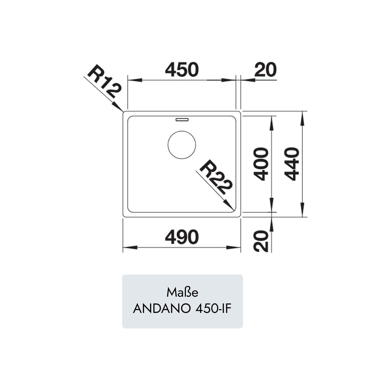 Blanco ANDANO 450-IF