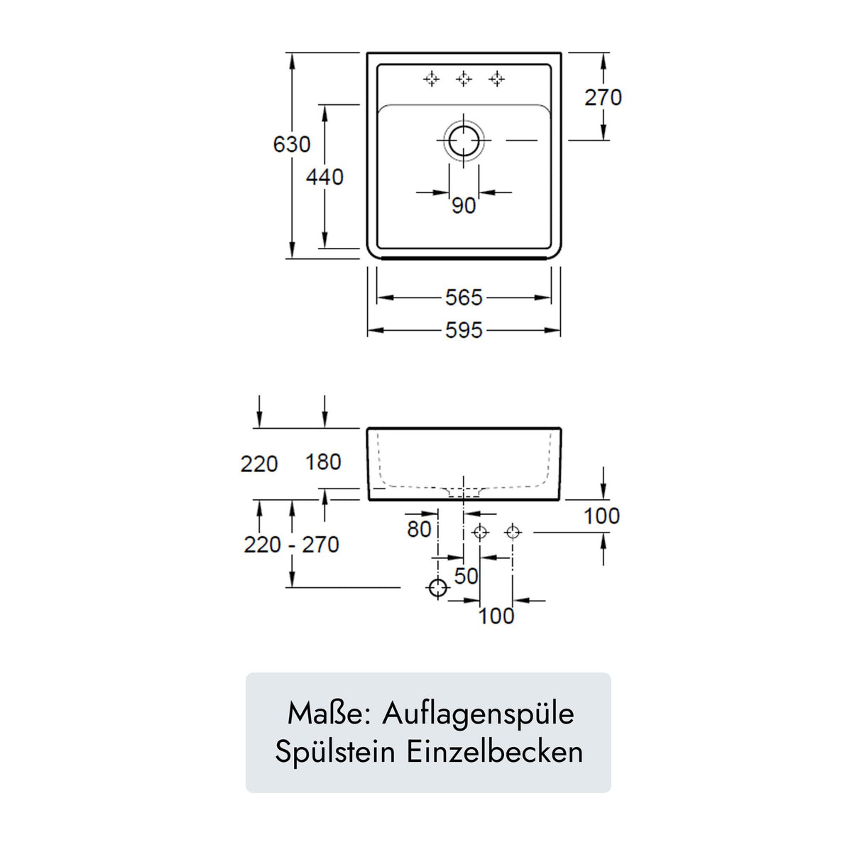 Villeroy & Boch Spülstein Einzelbecken