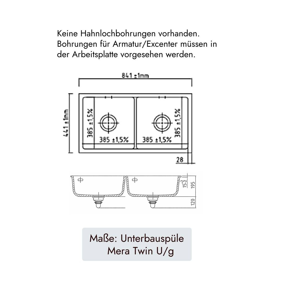 Systemceram Mera Twin U/g