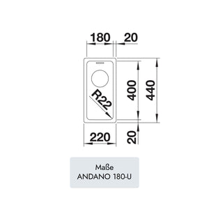 Blanco ANDANO 180-U